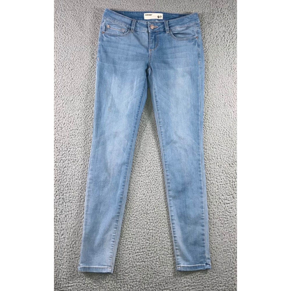 Garage Jeans Women 28x29 Light Wash Low‎ Rise Stretch Denim Slim Fit Skinny